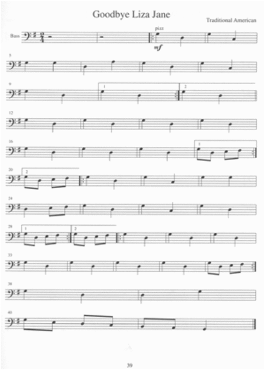 American Fiddle Tunes for Solo & Ensemble - Cello Bass String Duet scores gallery preview page 4