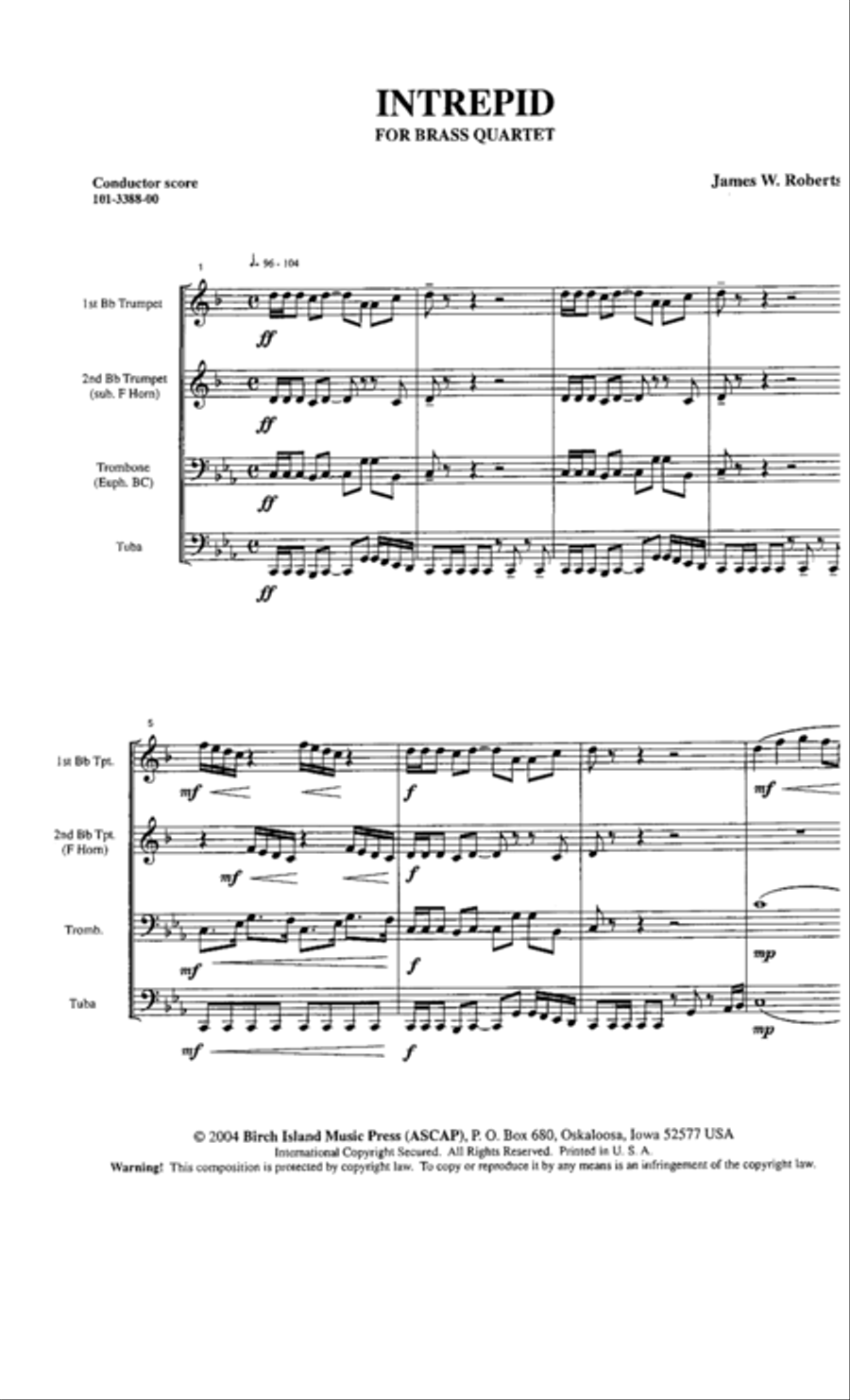 Intrepid Intrepid Brass Quartet scores gallery preview page 2
