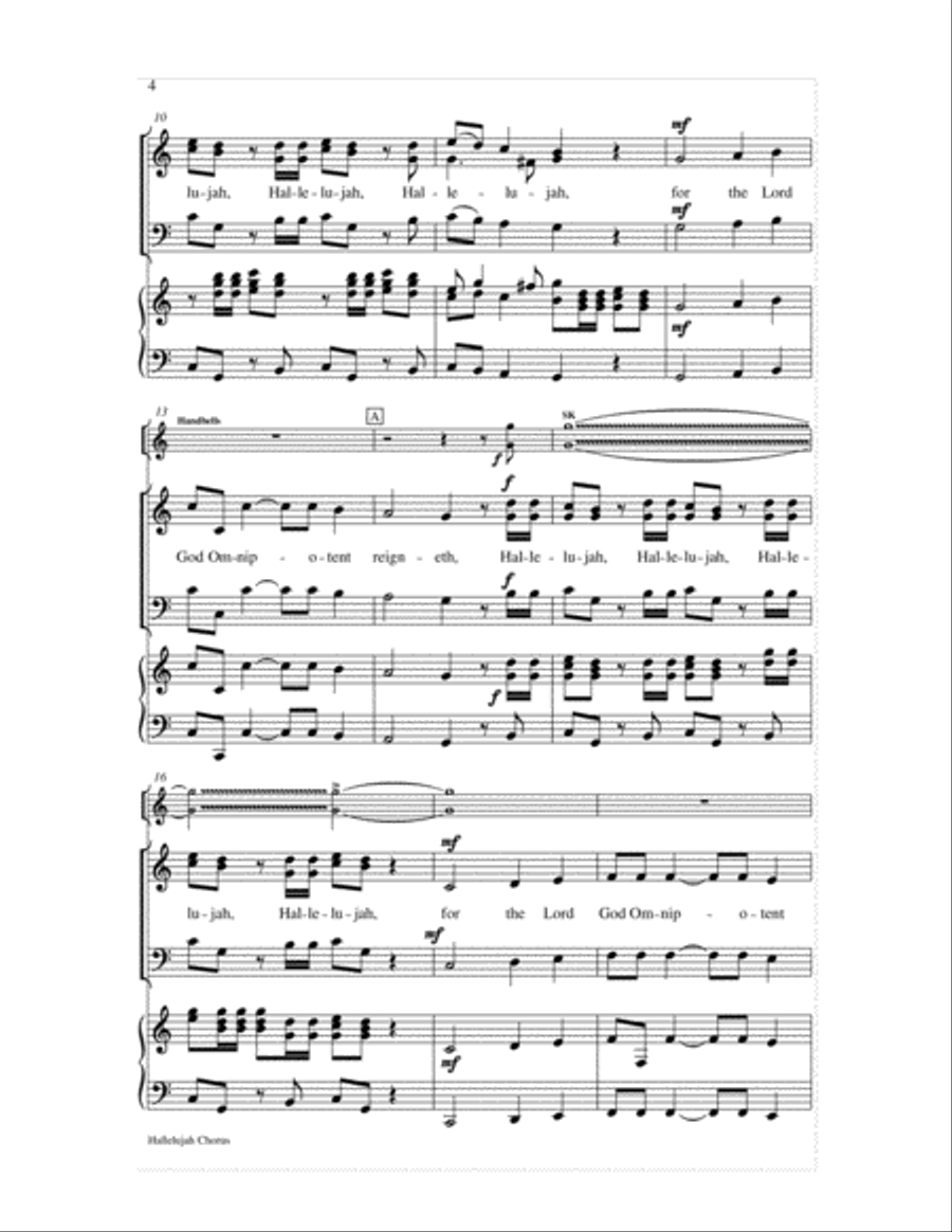 Hallelujah Chorus-SAB-Digital Download 3-Part scores gallery preview page 4