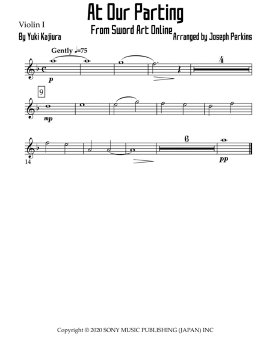 At Our Parting Cello scores gallery preview page 3