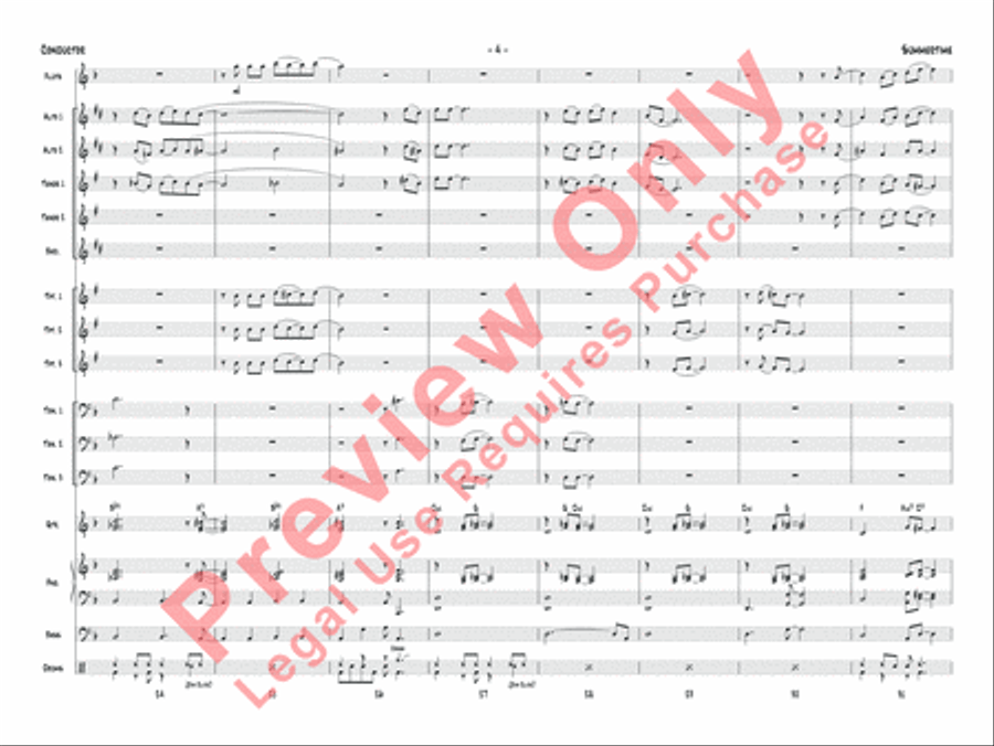 Summertime (score only) Jazz Ensemble scores gallery preview page 7