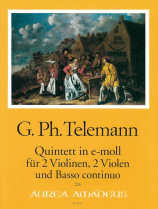 Book cover for Quintet in E minor TWV 44:5