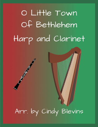 O Little Town of Bethlehem, for Harp and Clarinet