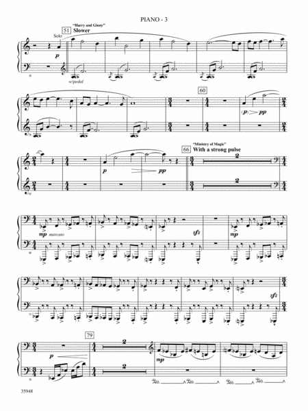 Harry Potter and the Deathly Hallows, Part 1, Suite from: Piano Accompaniment