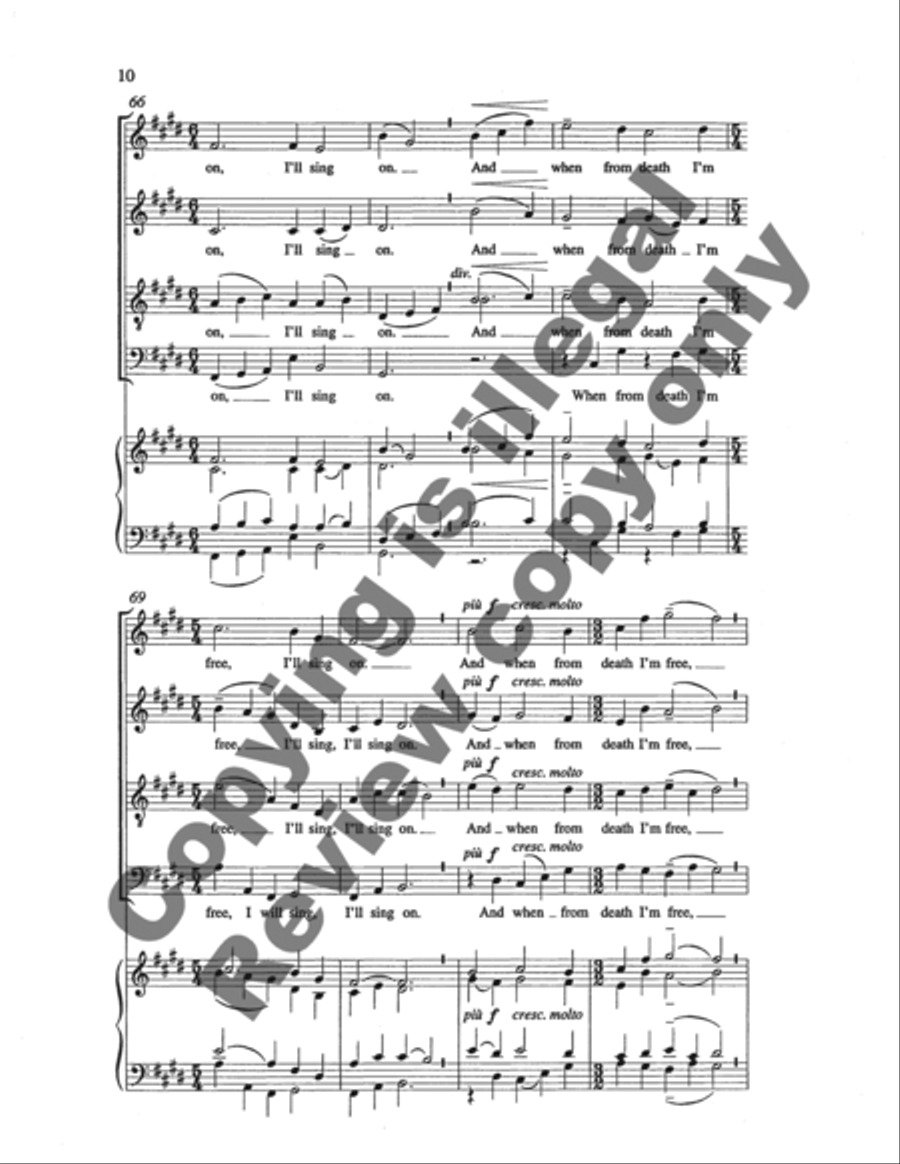 Three American Hymn-Tune Settings: 2. What Wondrous Love is This? 4-Part scores gallery preview page 19