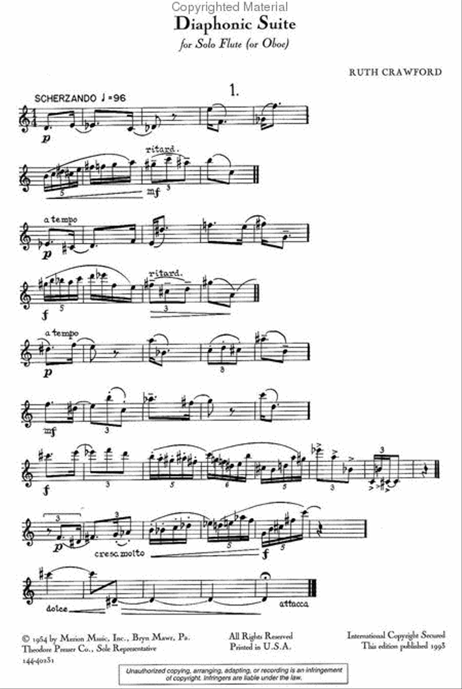 Diaphonic Suite No. 1 Chamber Music scores gallery preview page 2