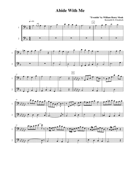 101 Selected Hymns, Spirituals, and Spiritual Songs for the Performing Duet - trombone (euphonium) and tuba (bass trombone)