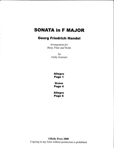 Sonata in F Major