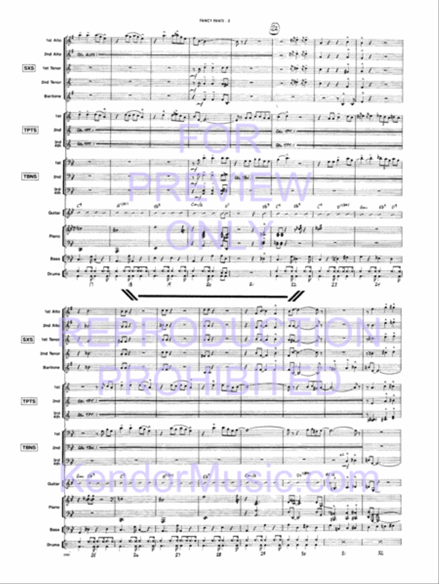 Fancy Pants Jazz Ensemble scores gallery preview page 5