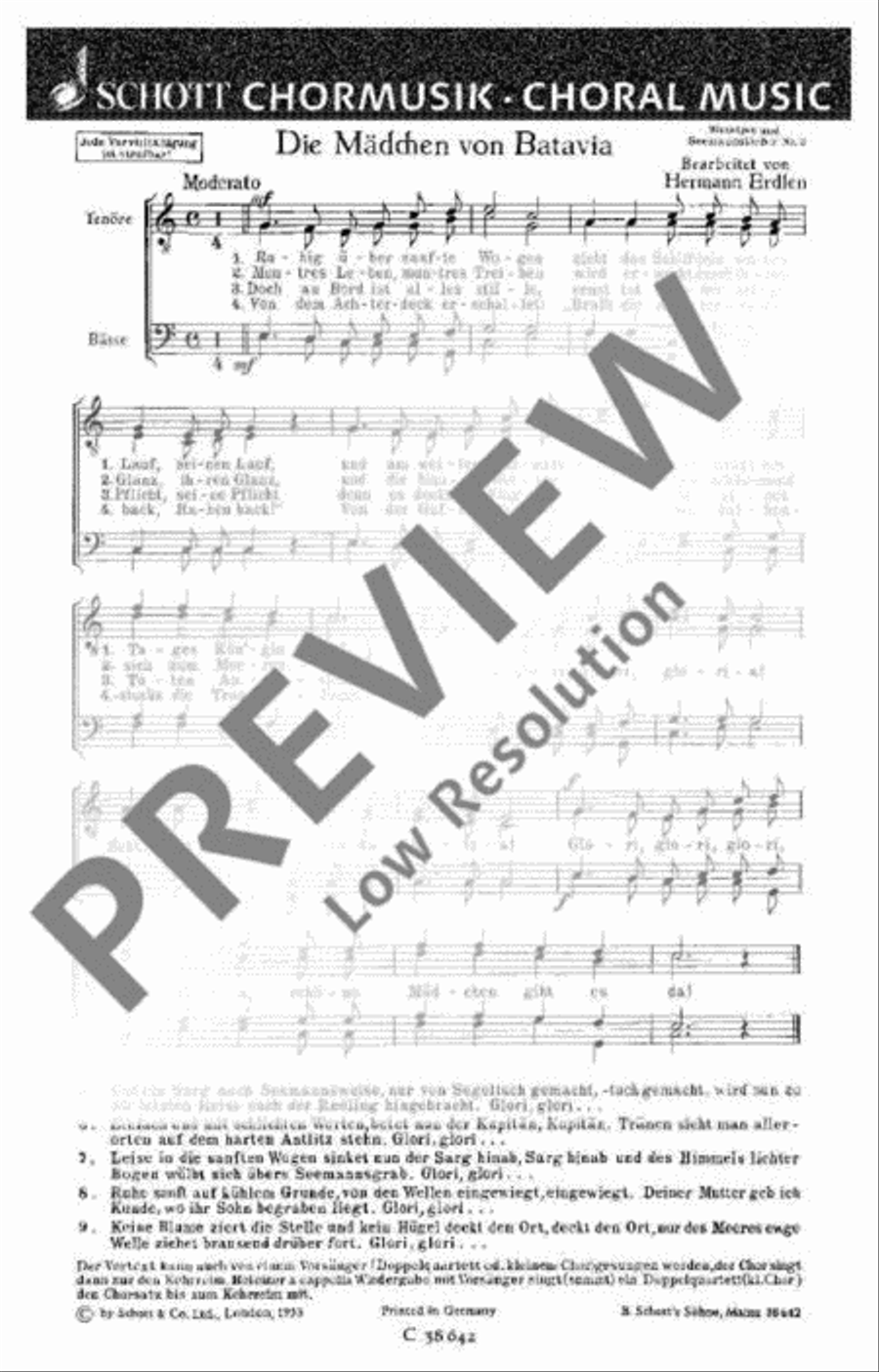 Drei Shanties und Seemannslieder TTBB scores gallery preview page 2