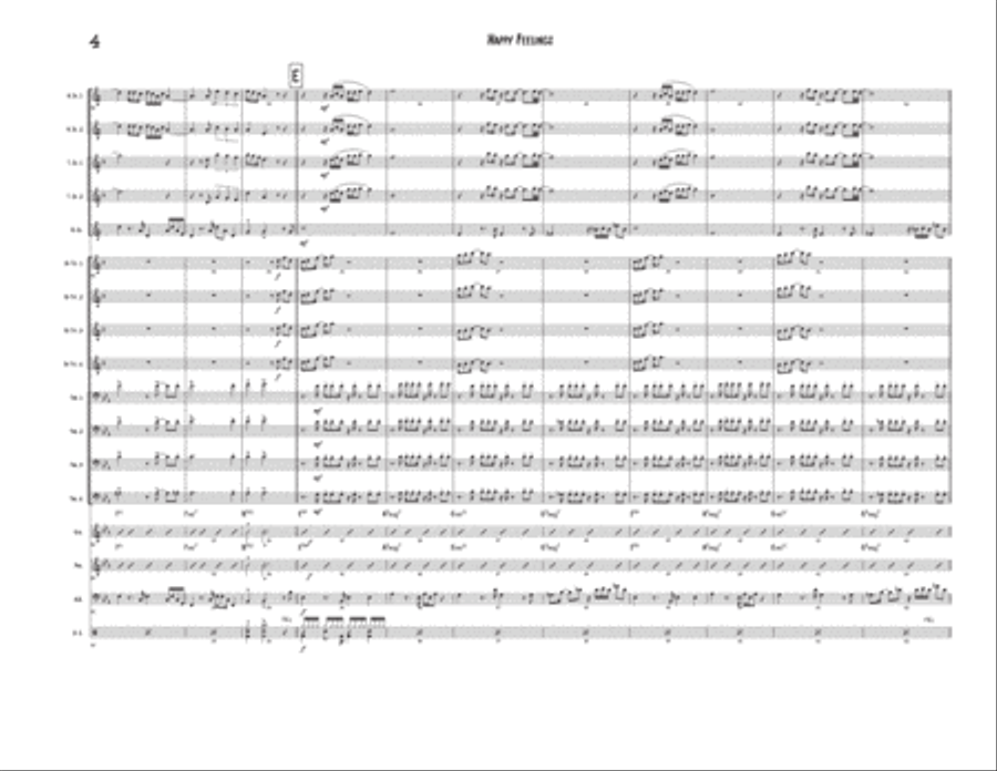 Happy Feelings Jazz Ensemble scores gallery preview page 4