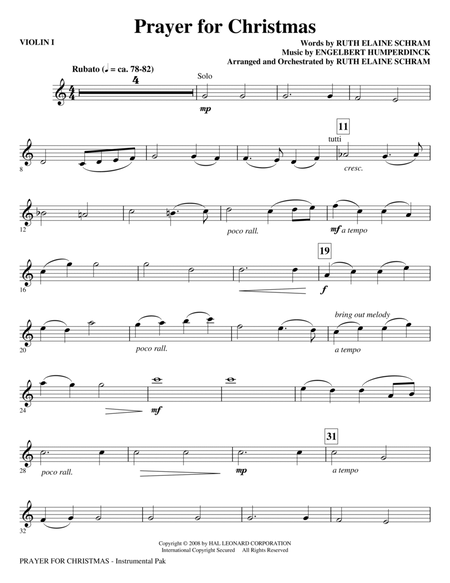 Prayer For Christmas - Violin 1