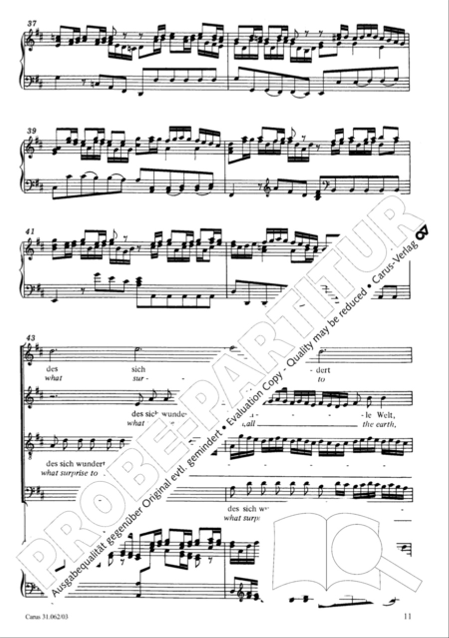 Now come, the nation's Saviour (Nun komm, der Heiden Heiland) 4-Part scores gallery preview page 12