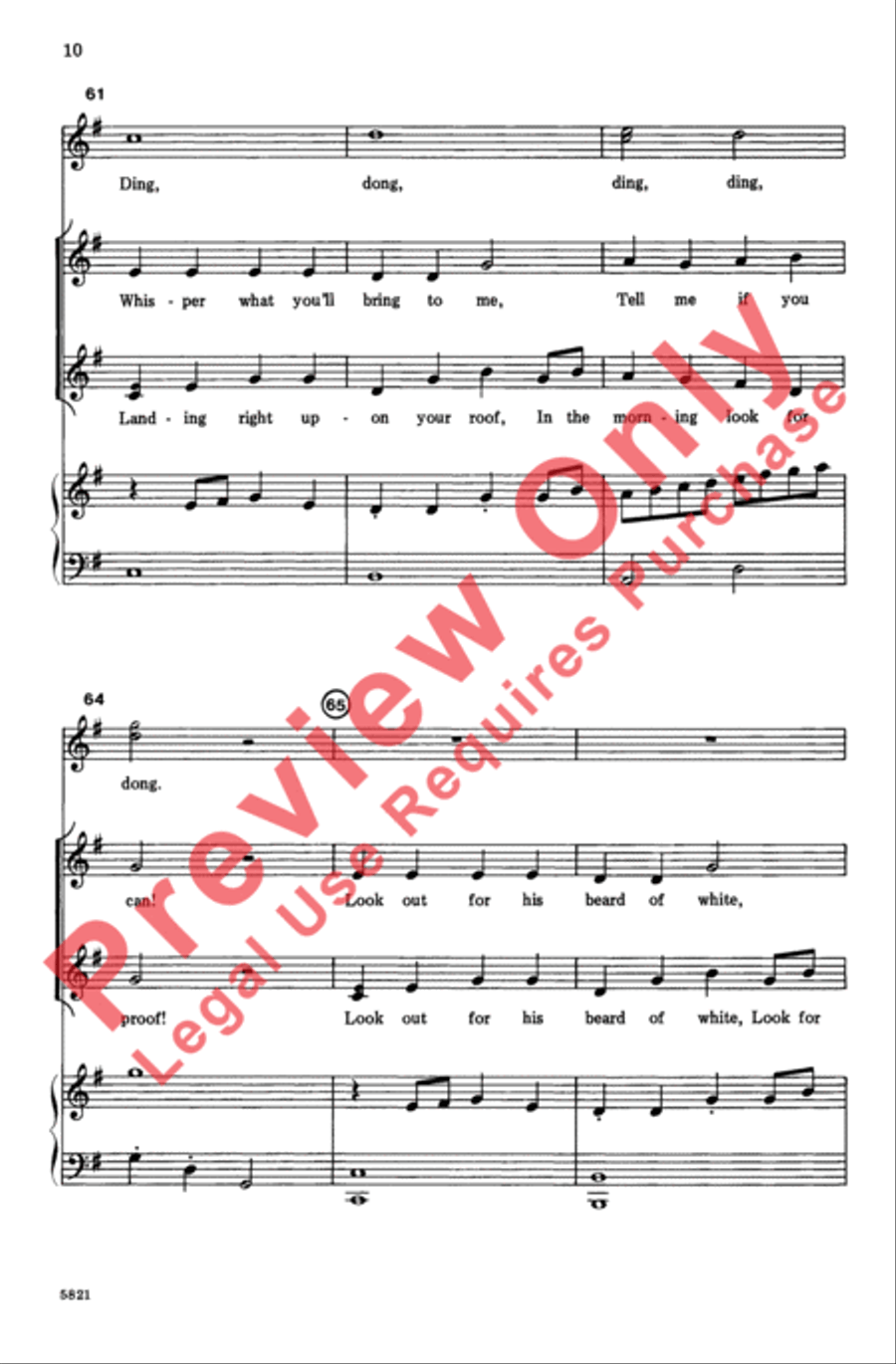 St. Nick at Night (Jolly Old St. Nicholas) 2-Part scores gallery preview page 10