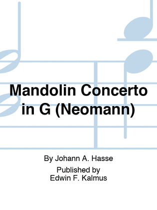 Mandolin Concerto in G (Neomann)