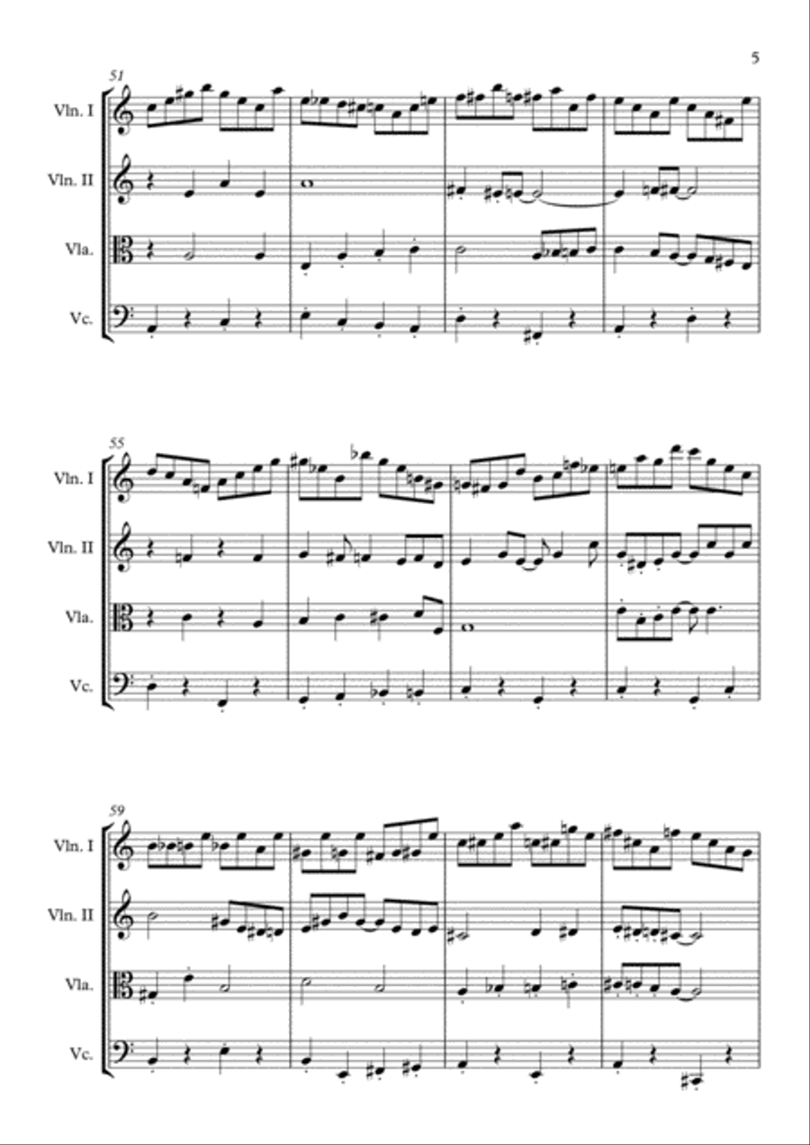 All Of Me All Of Me String Quartet scores gallery preview page 5