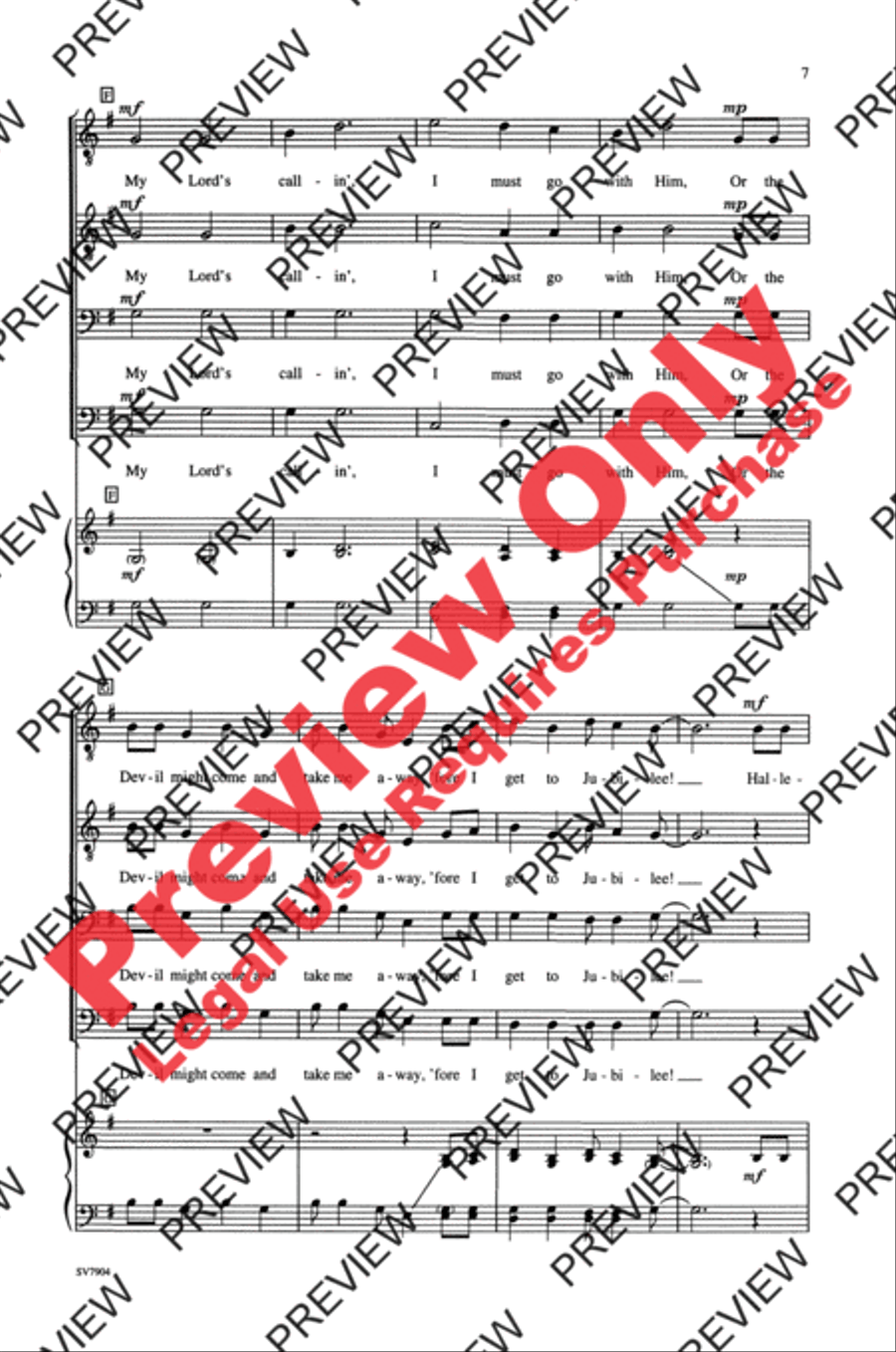 Bound for Jubilee Men's Choir scores gallery preview page 14