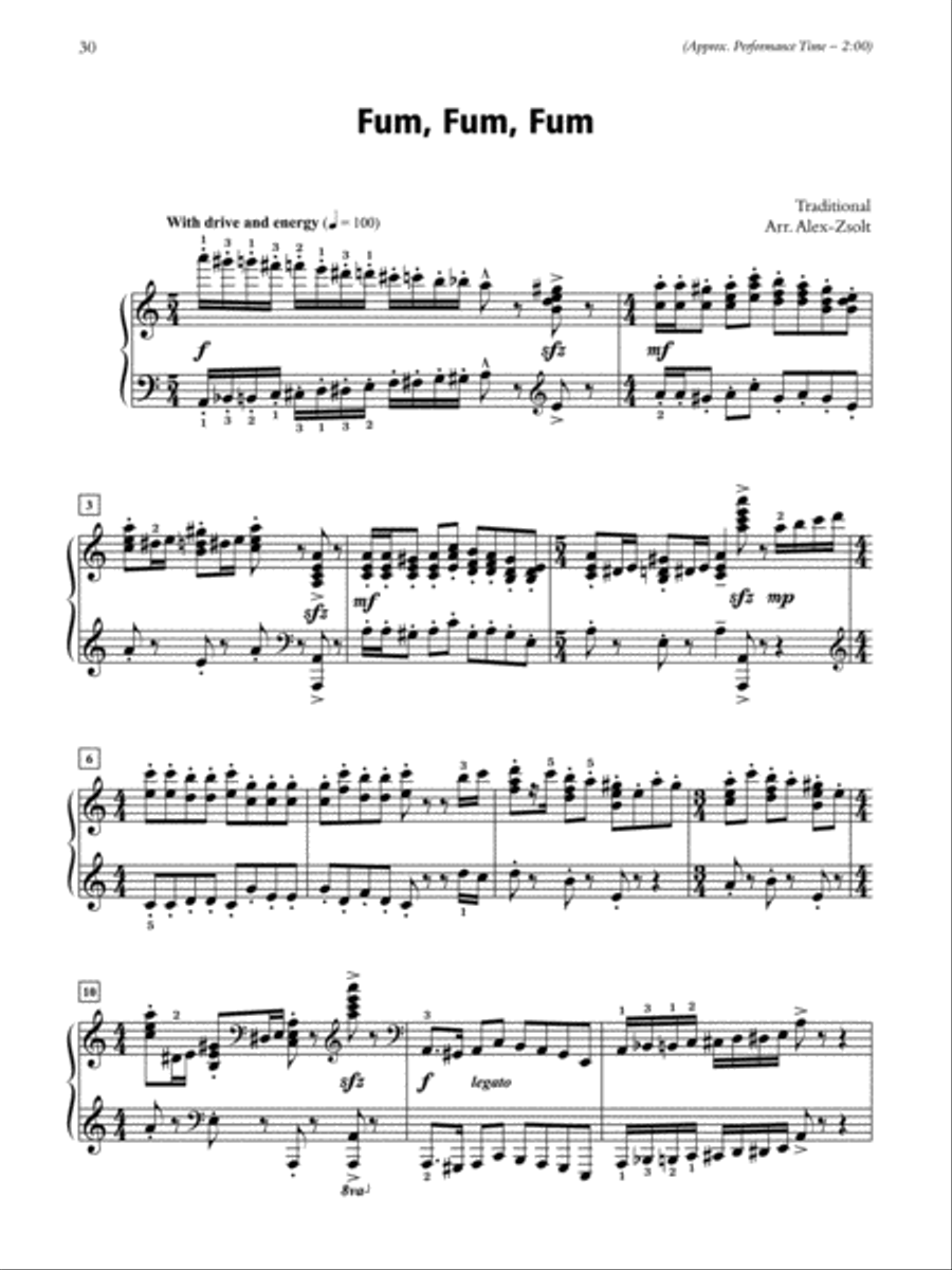 The Traditional Christmas Service Piano Solo scores gallery preview page 4