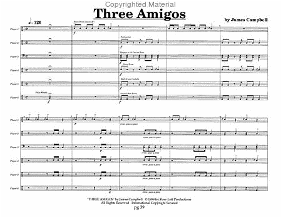 Rhythmsicles - 8 Ensembles for 6 Young Percussionists Percussion Ensemble scores gallery preview page 7
