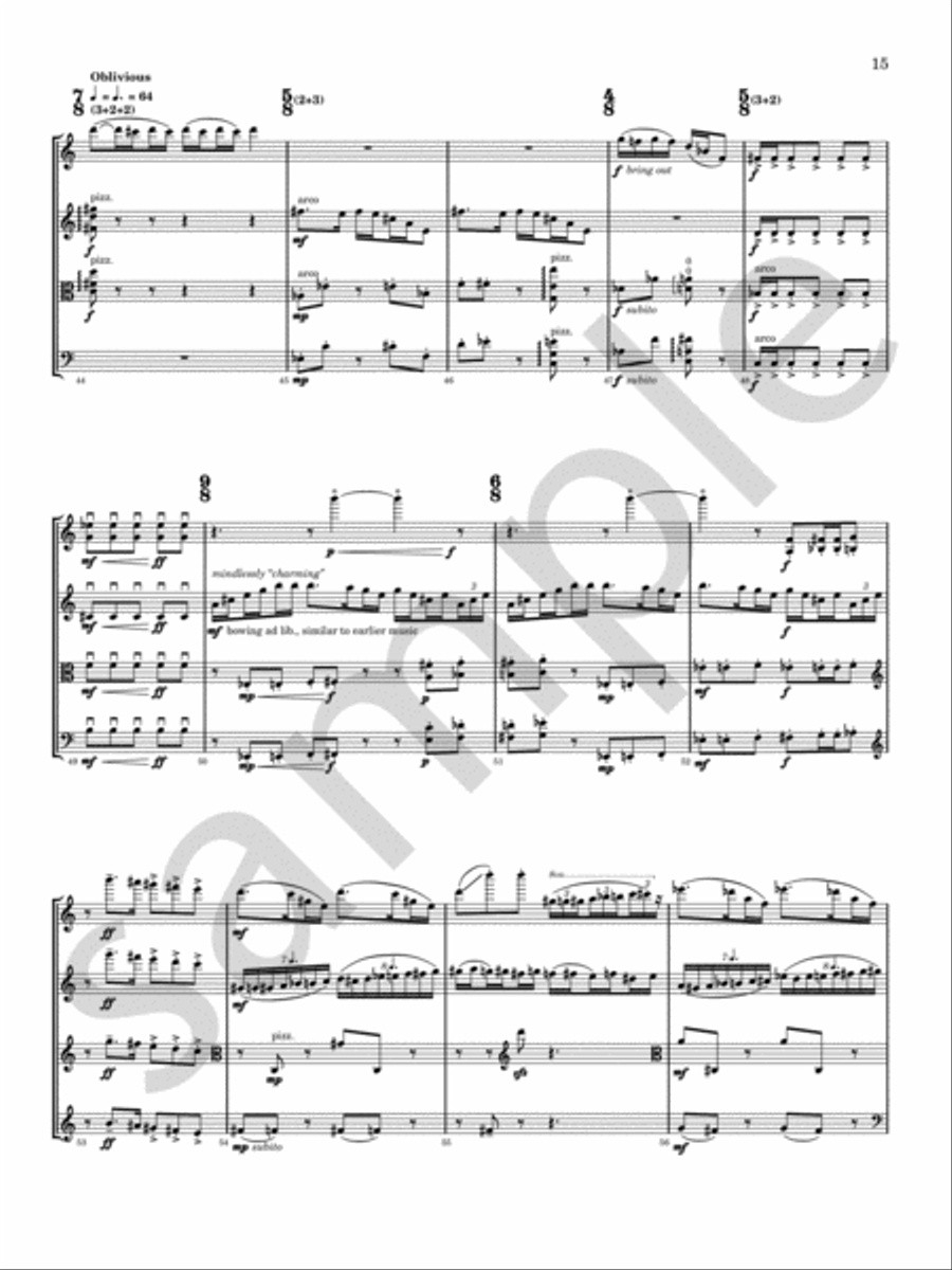 Glitter, Doom, Shards, Memory Chamber Music scores gallery preview page 12