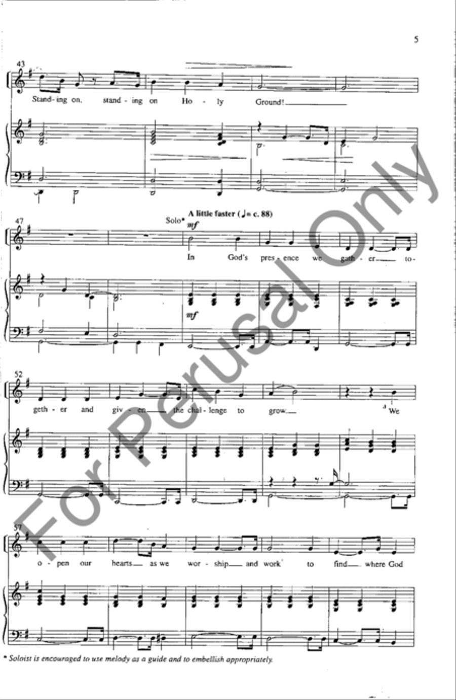 Standing On Holy Ground 4-Part scores gallery preview page 4