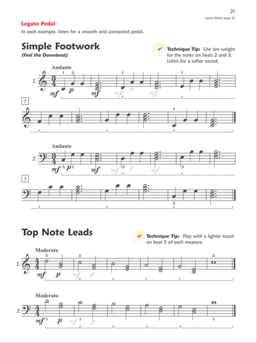 Premier Piano Course Technique, Book 2B