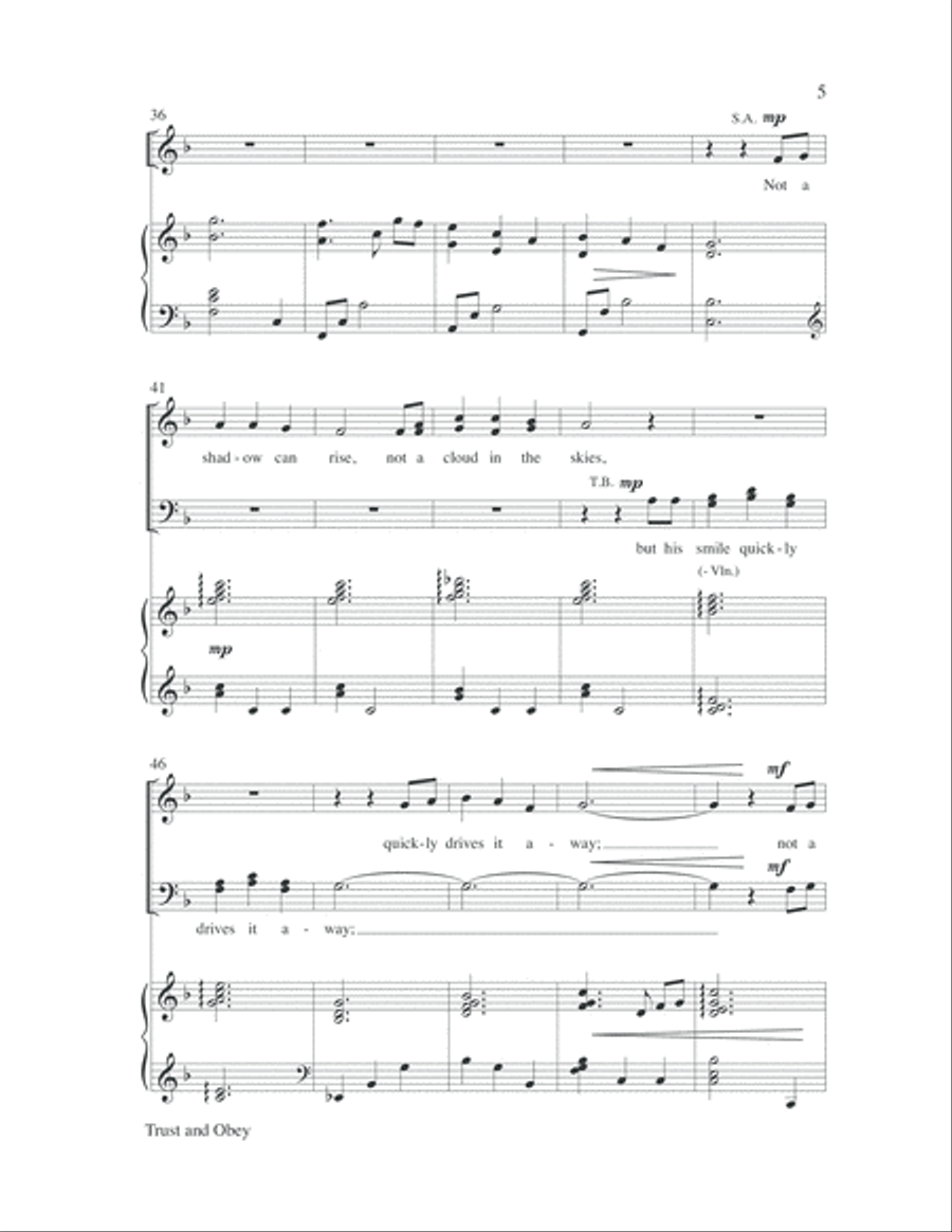 Trust and Obey 4-Part scores gallery preview page 6