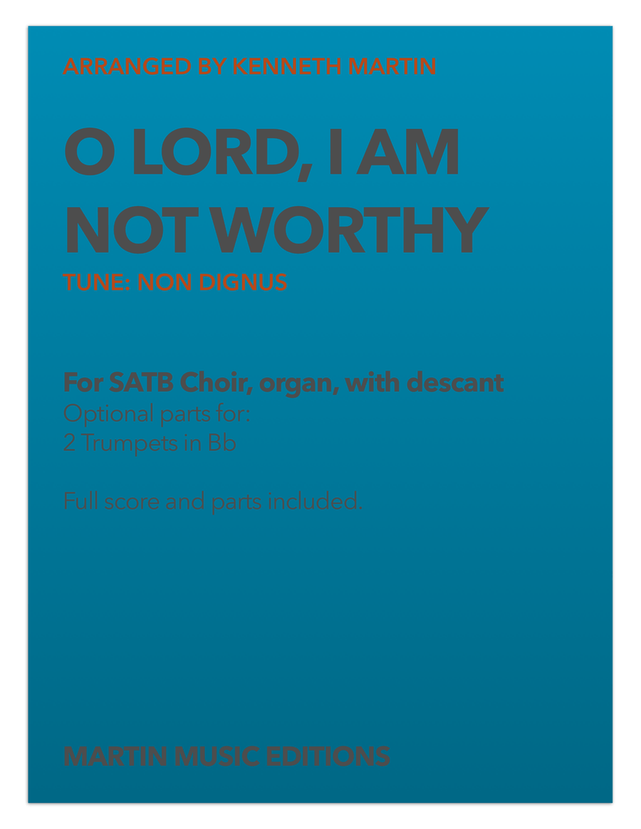Festive Hymns: O Lord, I Am Not Worthy - NON DIGNUS 4-Part scores gallery preview page 1