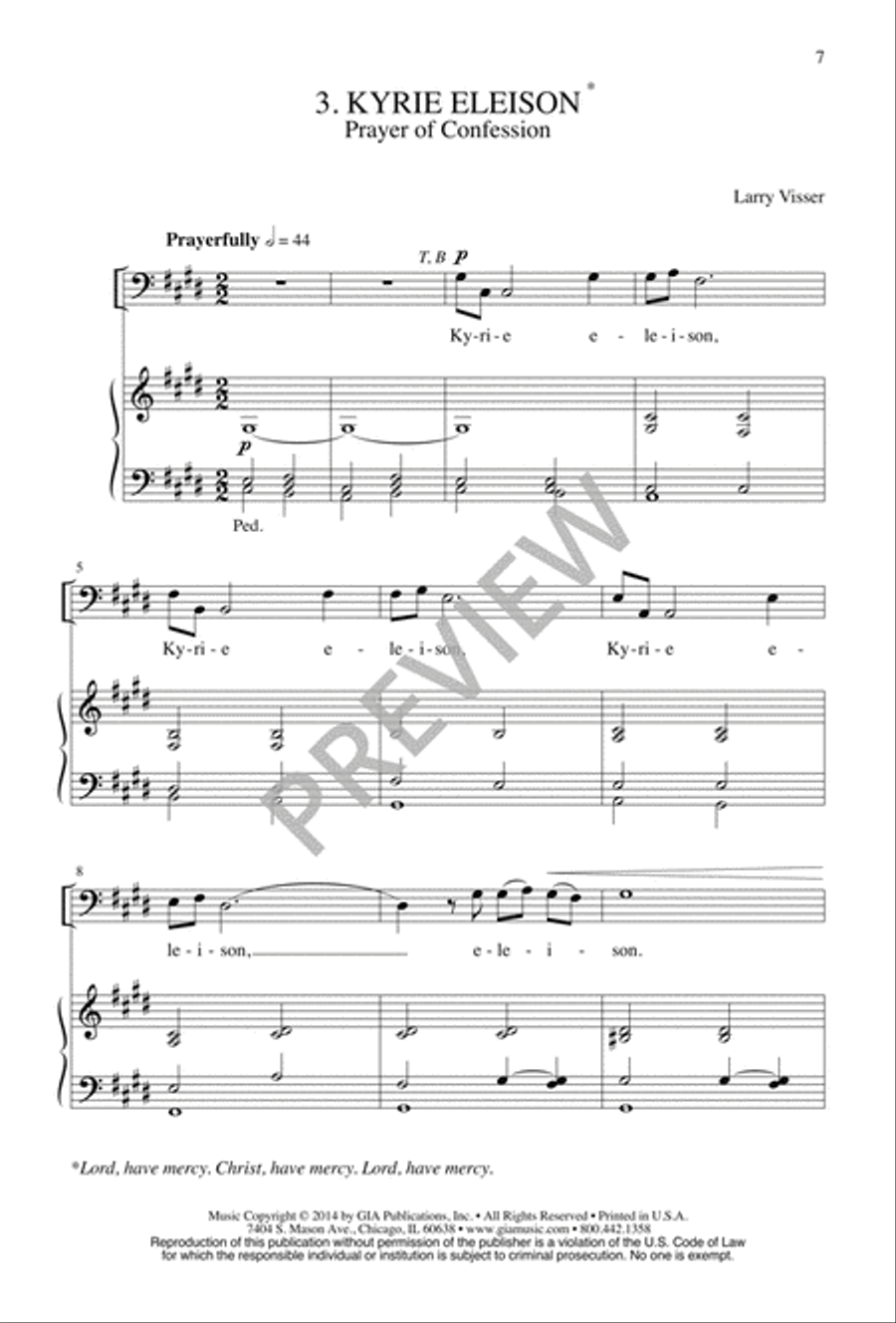 Seven Short Choral Meditations Divisi scores gallery preview page 7