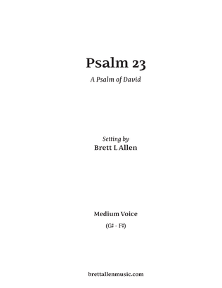 Psalm 23 for Medium Voice & Piano