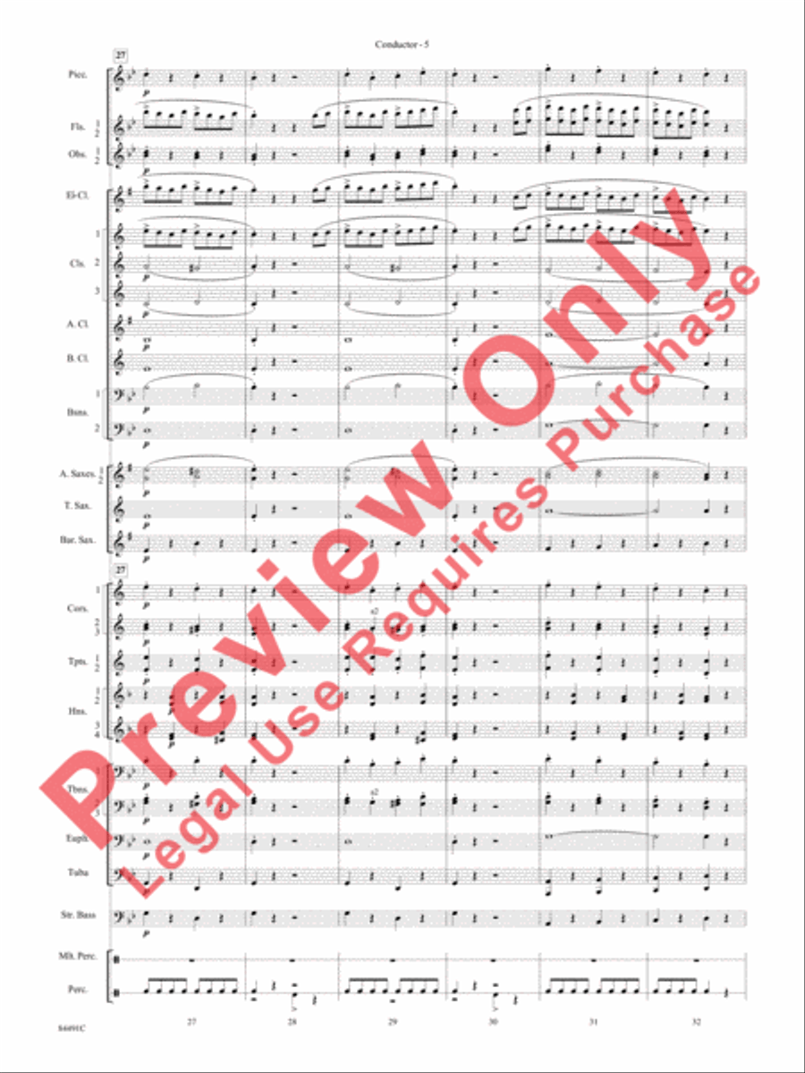 The Typewriter Concert Band scores gallery preview page 8