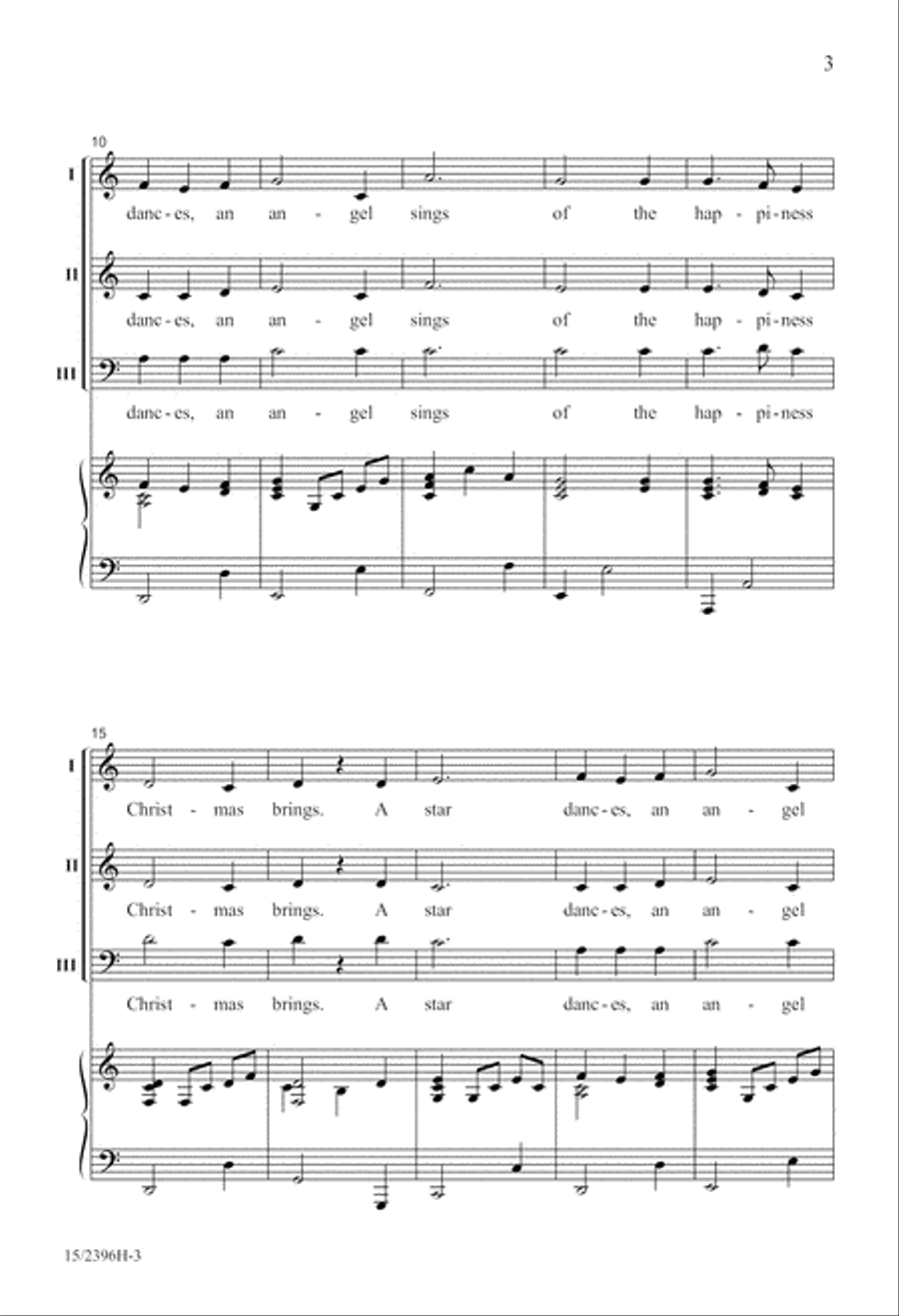 A Star Dances, an Angel Sings 3-Part scores gallery preview page 4