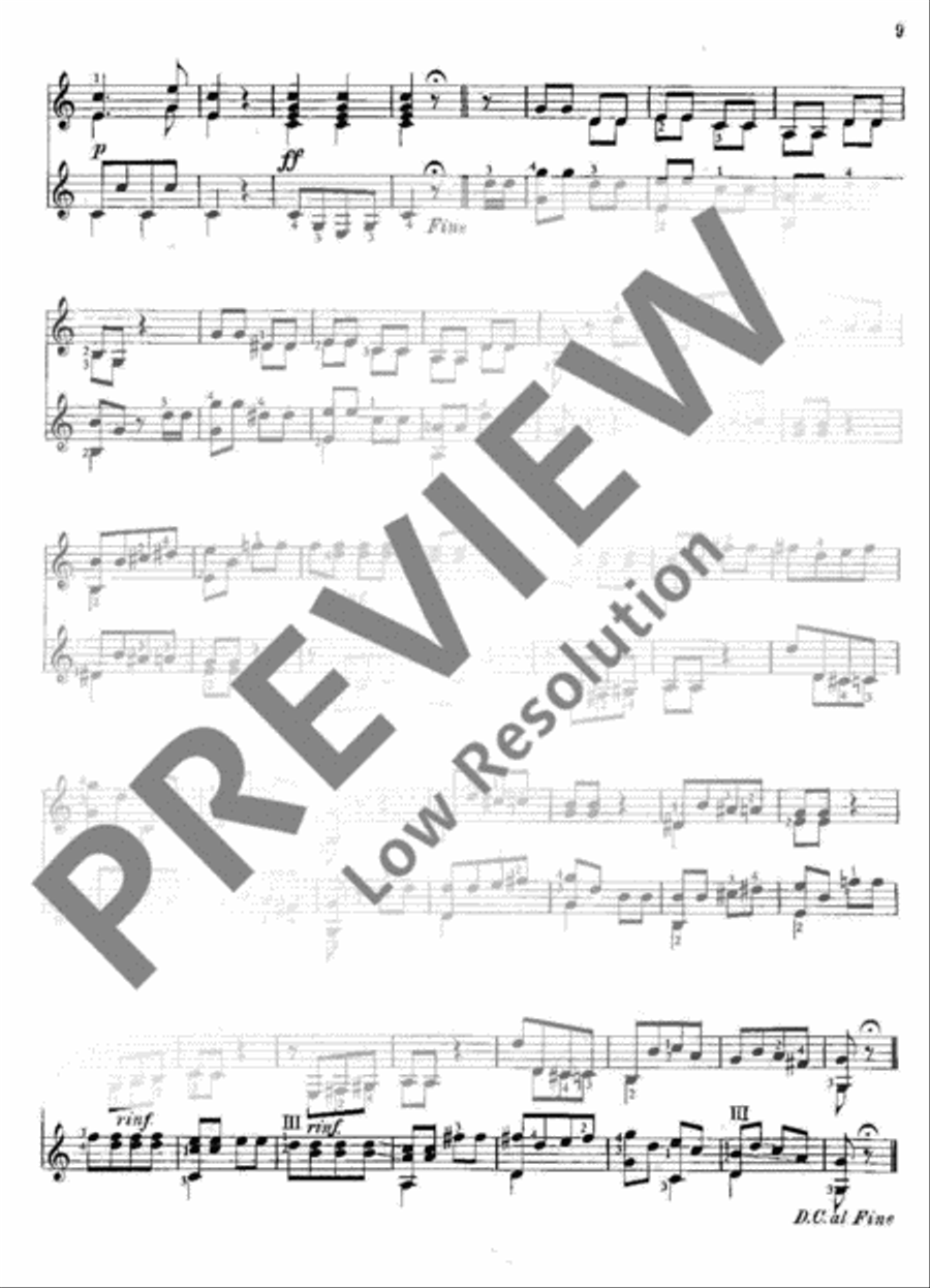 Easy Progressive Pieces Classical Guitar scores gallery preview page 10