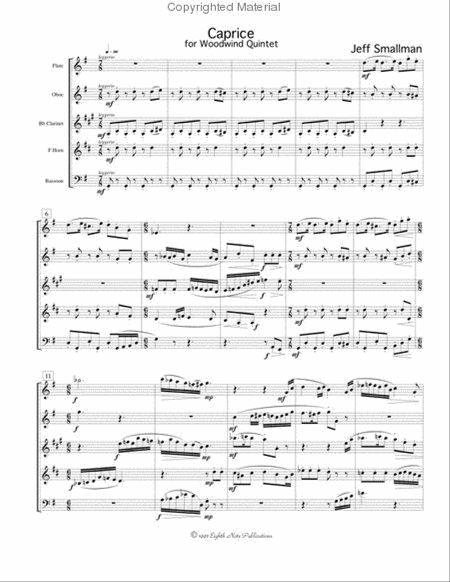 Caprice Woodwind Quintet scores gallery preview page 2