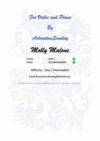 Molly Malone for Violin and Piano image number null