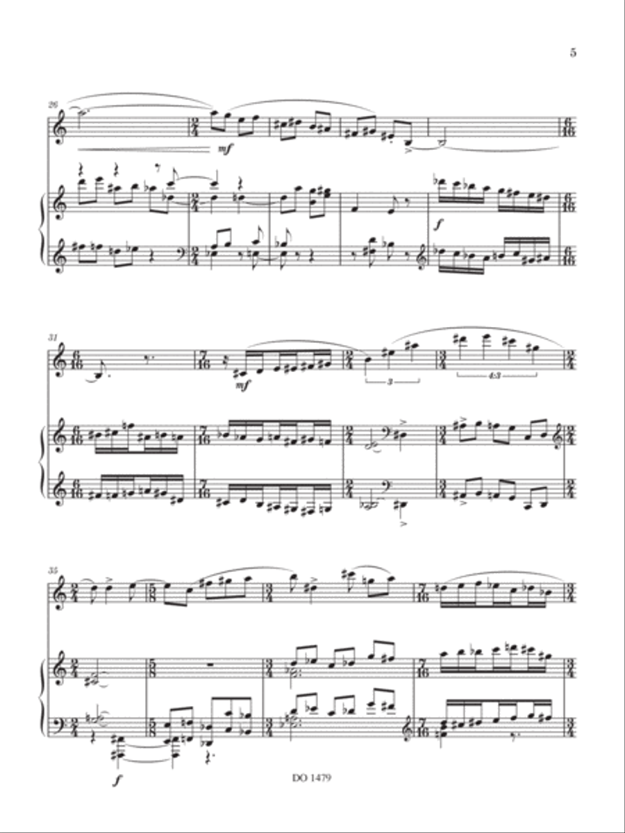Sonate, opus 107 Sonate, opus 107 Alto Saxophone scores gallery preview page 6