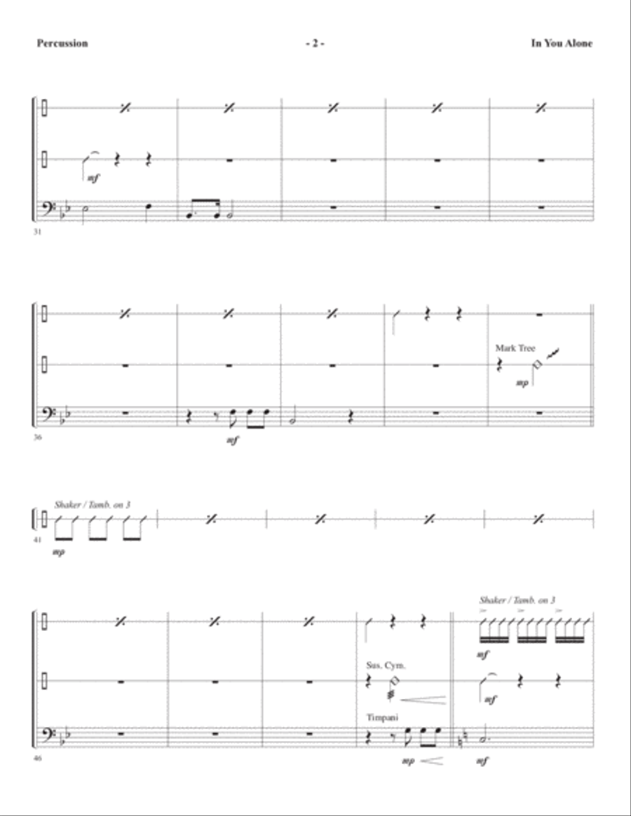 In You Alone - Percussion Choir scores gallery preview page 2