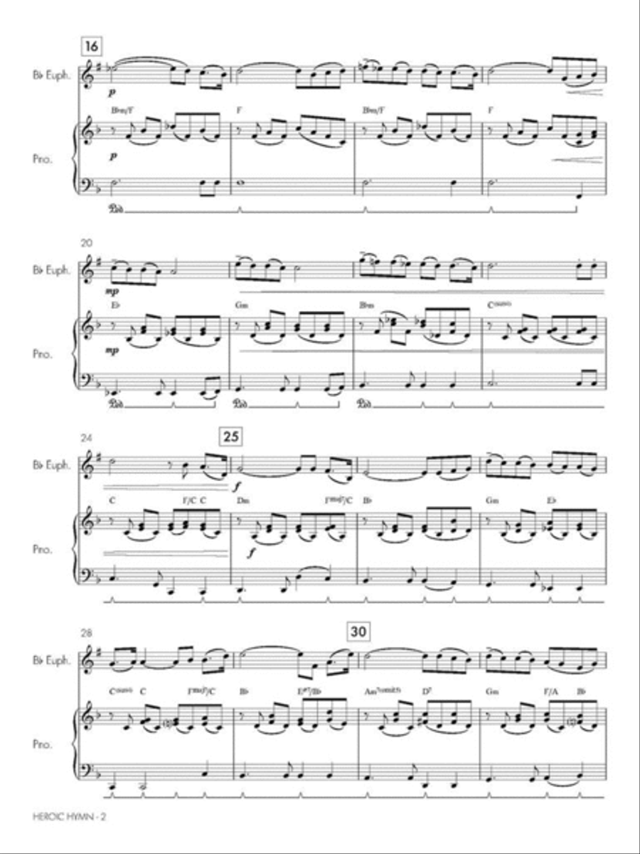 Heroic Hymn Euphonium scores gallery preview page 4