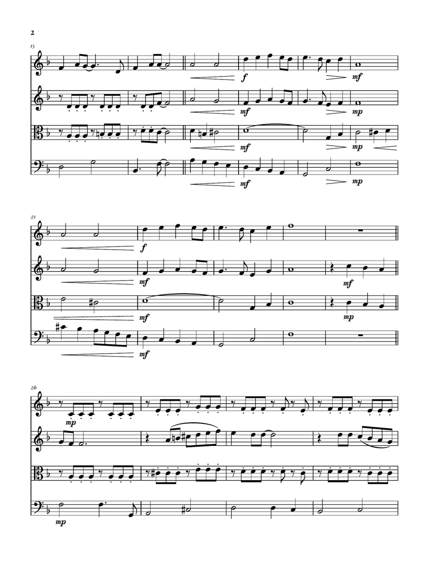Yesterday String Quartet scores gallery preview page 2