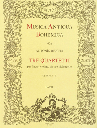 Book cover for Drei Quartette no. 1-3 g-Moll, C-Dur, G-Dur, op. 98