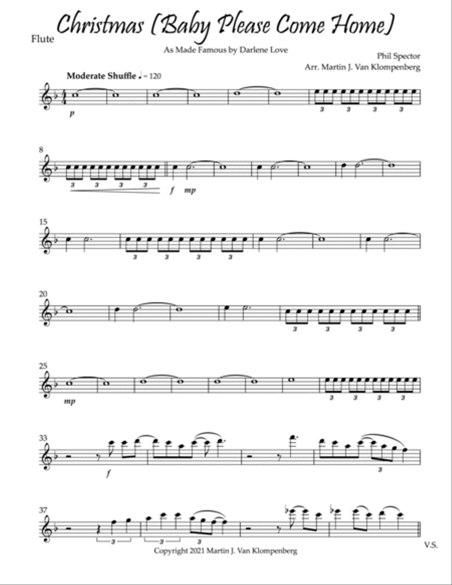 Christmas (baby Please Come Home) Woodwind Quintet scores gallery preview page 2