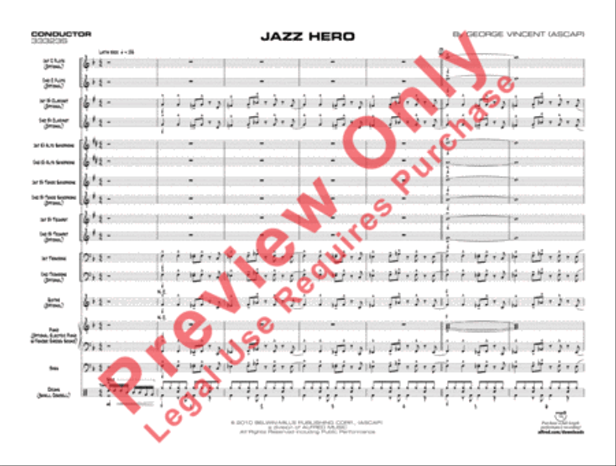 Jazz Hero Jazz Hero Jazz Ensemble scores gallery preview page 4