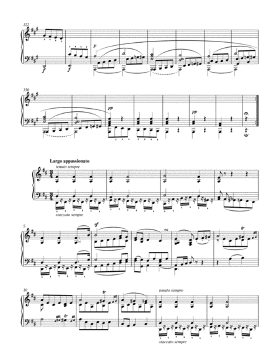 Three Sonatas for Piano F minor, A major, C major op. 2 Piano Solo scores gallery preview page 3