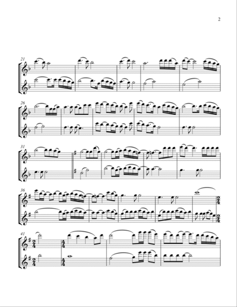 I'll Stand By You Trombone Duet scores gallery preview page 3