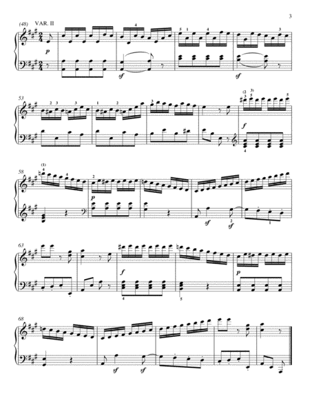 Nine Variations On "Quant' E Piu Bello" (arr. Immanuela Gruenberg)