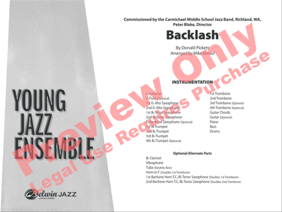 Backlash Backlash Jazz Ensemble scores gallery preview page 2