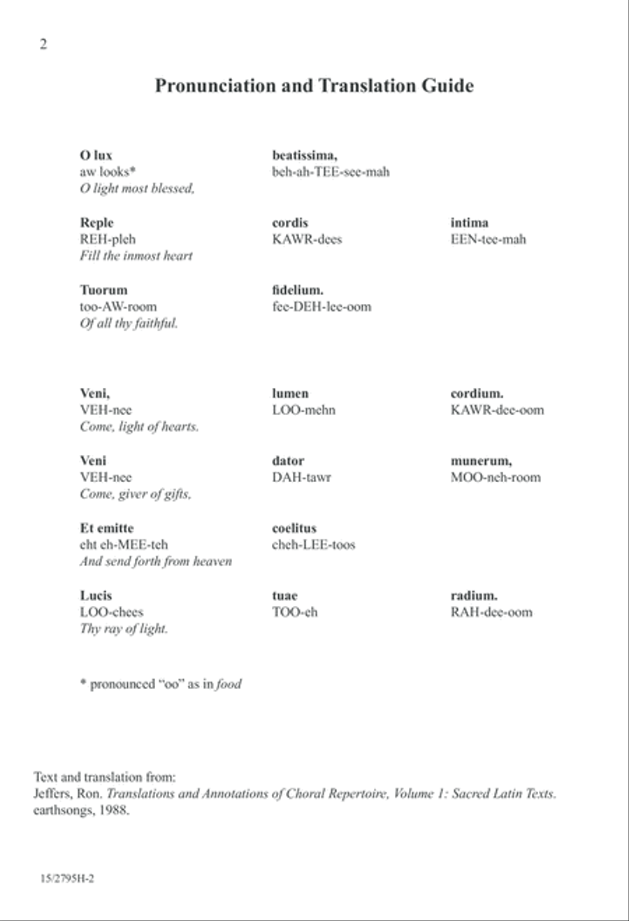 O Lux Beatissima SSA scores gallery preview page 3