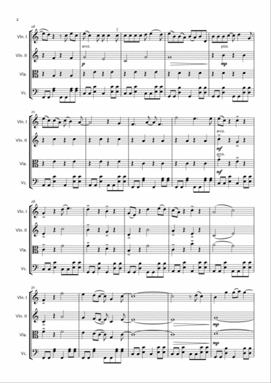 I'm Yours String Quartet scores gallery preview page 2