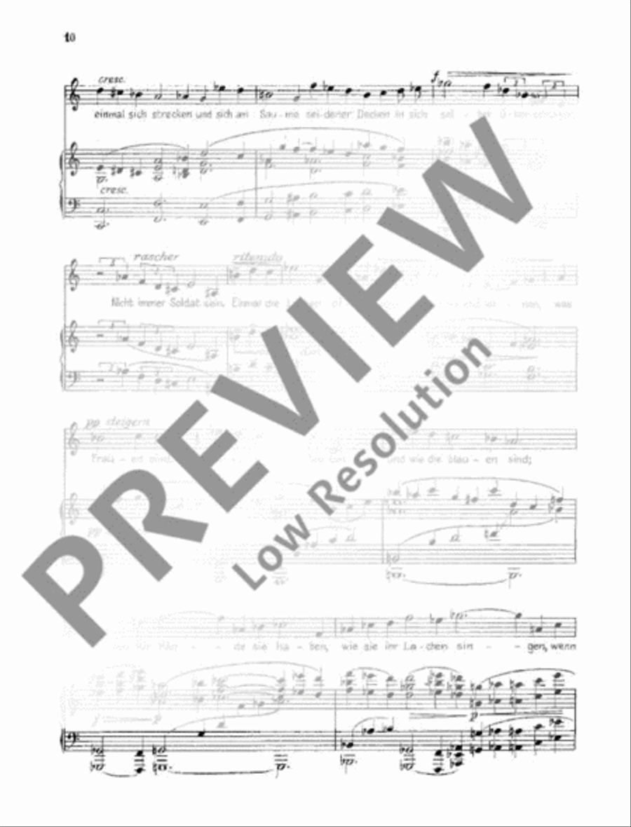 Die Weise von Liebe und Tod Medium Voice scores gallery preview page 11