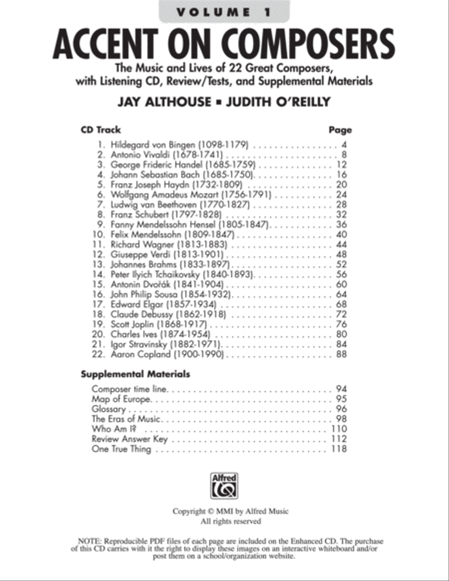 Accent on Composers CD scores gallery preview page 7